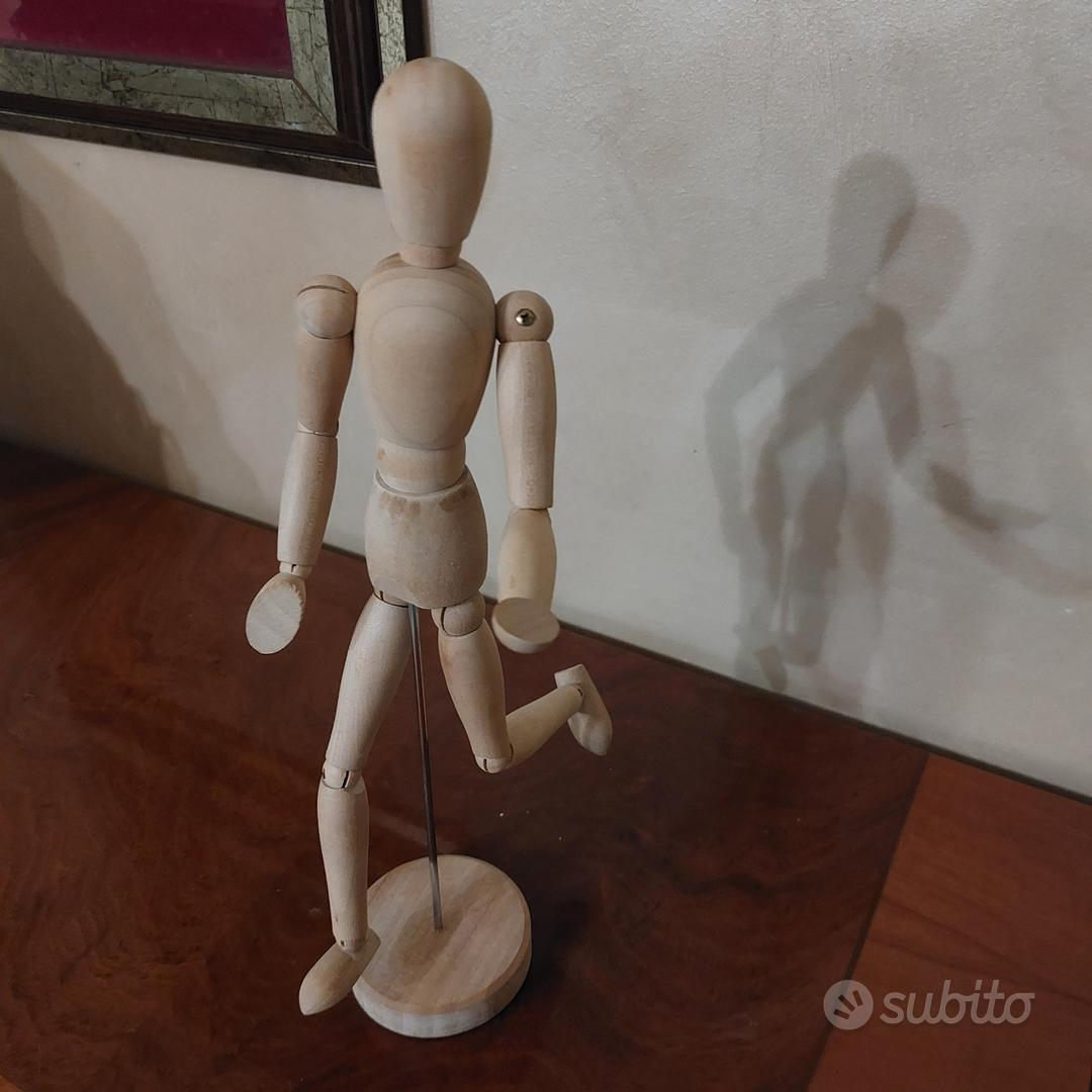 Manichini Artistici In Legno - 2 Figure Umane Flessibili Per Disegno, 10-12 Cm, Ideali Per Artisti E Collezionisti - Foto 5