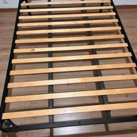 Rete in doghe+materasso matrimoniale 