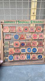 Gioco educativo vintage in legno