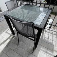 Tavolino Per esterno e 2 sedie in ferro Bonsaglio