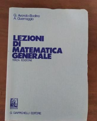 Lezioni di matematica generale.Bodino-Guerraggio