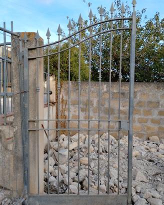 Cancello in ferro zincato