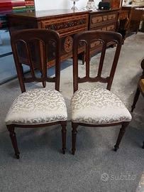 Bella coppia di sedie Milanesi dell'800 