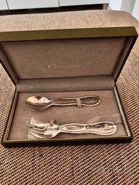 Christofle Cofanetto per neonato 2 posate baby