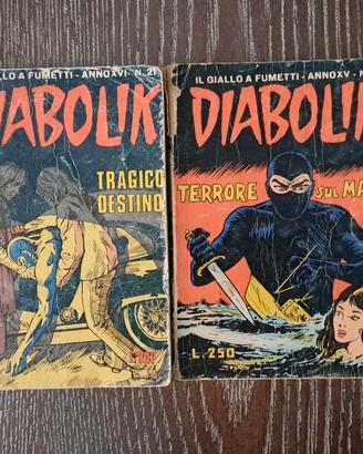 Lotto di 4 fumetti originali di Diabolik