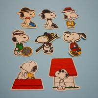 8 Toppe cucisivi Snoopy Peanuts Vintage anni 80