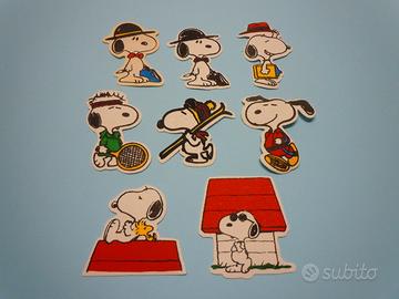8 Toppe cucisivi Snoopy Peanuts Vintage anni 80
