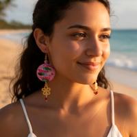 Orecchini pendenti Artelisanti - Le Ninfee Rosa di