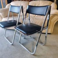 Coppia sedie pieghevoli di design Bonaldo