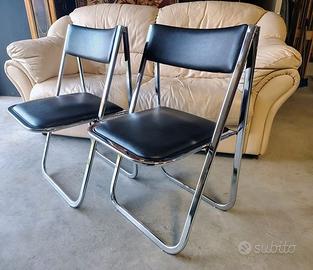 Coppia sedie pieghevoli di design Bonaldo