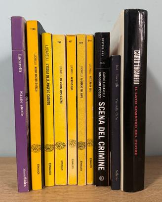 Lotto 10 libri Carlo Lucarelli gialli
