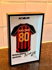 Espositore Ronaldinho AC Milan frame