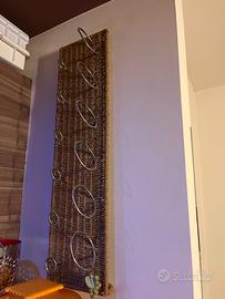 Porta bottiglie da vino da parete