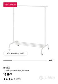 2 Appendiabiti RIGGA ikea