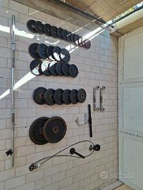Palestra completa pesi+bilanciere+cavi+manubri