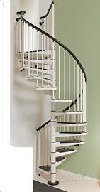 scala a chiocciola in ferro verniciato 