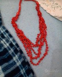 collana corallo vero rosso