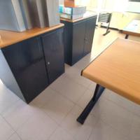 Scrivania ufficio elegante 160x80 effetto legno