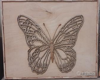 Quadro Artigianale in Legno - Farfalla