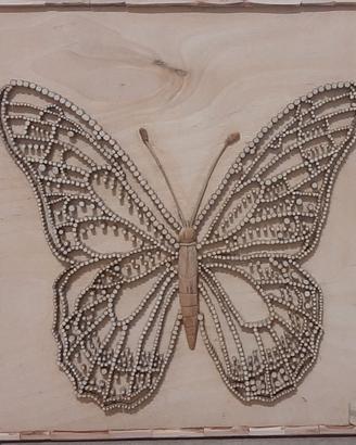 Quadro Artigianale in Legno - Farfalla