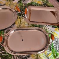 Vassoi d'acciaio  inox 18/10