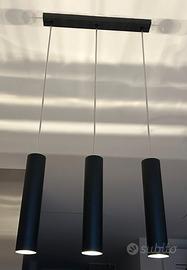 Lampadario faretti sospensione + 3 lampadine GU10