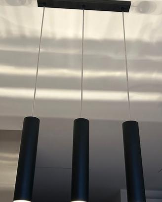 Lampadario faretti sospensione + 3 lampadine GU10