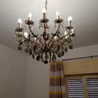 Lampario a sospensione vintage 
con gocce 