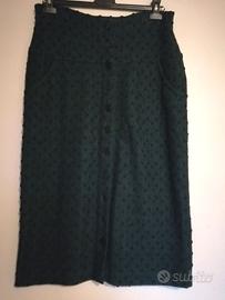 Gonna Missoni verdone con bottoni