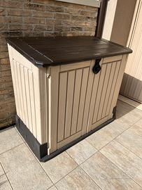 Porta attrezzi baule da giardino Keter 130x110 cm