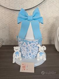 torta scenografica battesimo compleanno orsetto 