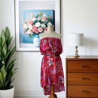 Abito corto floreale senza spalline Yamamay tg S 