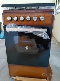 LAREL Cucina a Gas 50x50 Marrone con Forno 