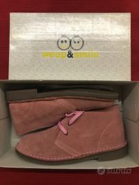 Scarpe in vera pelle rosa n.35