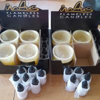 11 candele al LED + 20 boccette per aromaterapia 