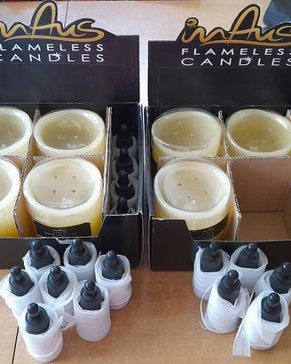 11 candele al LED + 20 boccette per aromaterapia 