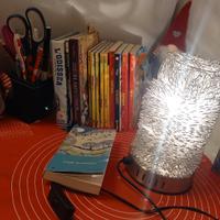 Lume, Lampada. Filo alluminio "intrecciato arte"