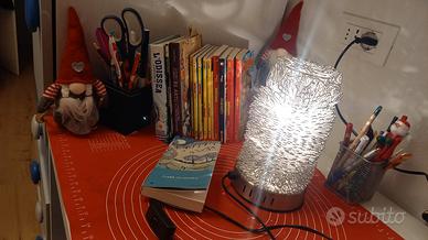 Lume, Lampada. Filo alluminio "intrecciato arte"