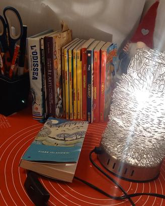 Lume, Lampada. Filo alluminio "intrecciato arte"