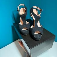 Scarpe Donna C&V Decolleté Nere tacco 12 cm TG 39