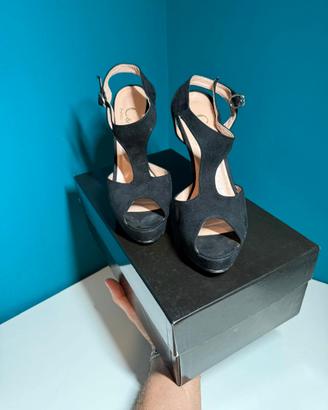 Scarpe Donna C&V Decolleté Nere tacco 12 cm TG 39