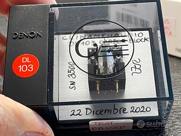 Testinq mc denon dl103 Clinamenaudio  in grafite