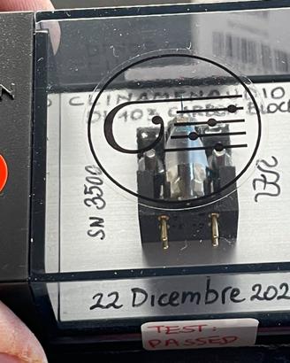 Testina MC denon dl103 Clinamenaudio  in grafite