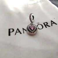 Pandora 791476C01 Charm Pendente Cuore Rosa