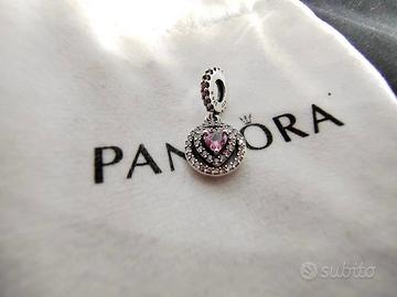 Pandora 791476C01 Charm Pendente Cuore Rosa
