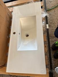 Lavabo da appoggio bianco lucido – lievi graffi