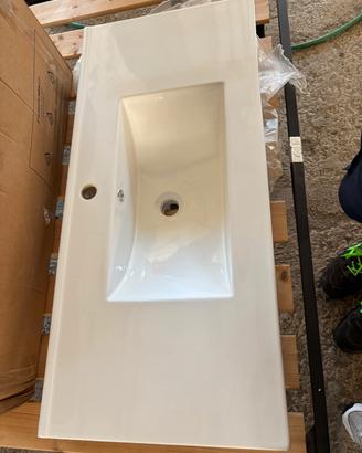 Lavabo da appoggio bianco lucido – lievi graffi