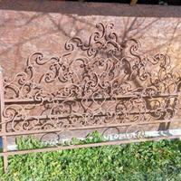 struttura letto matrimoniale in ferro antico