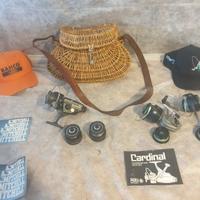 varia attrezzatura pesca, mulinelli d'epocaVintage