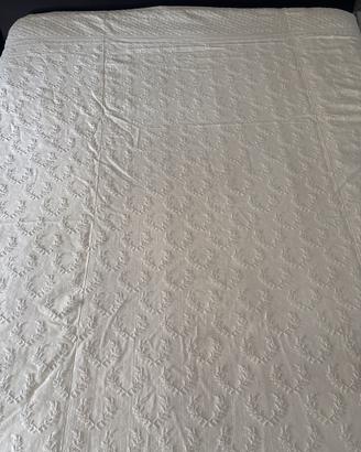 Copriletto tessuto a mano cotone sardo inizio 900